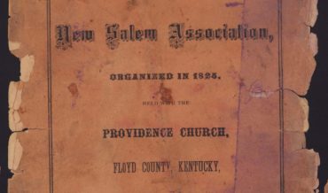 The New Salem Association Minutes 1890