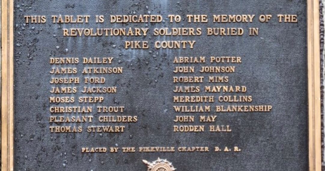 Revolutionary Soldiers Buried in Pike County Kentucky