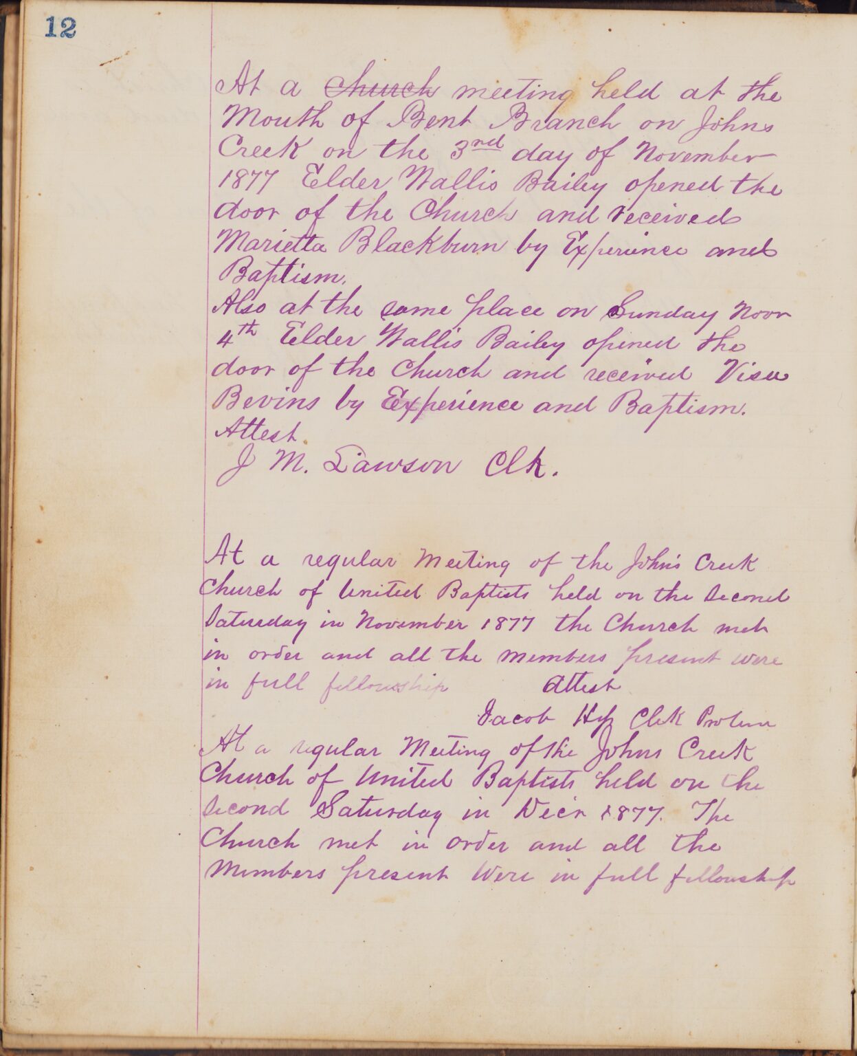 John's Creek United Baptist Church Pike County Historical Society