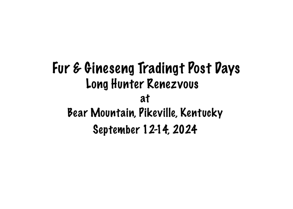 Fur & Ginseng Trading Post Days